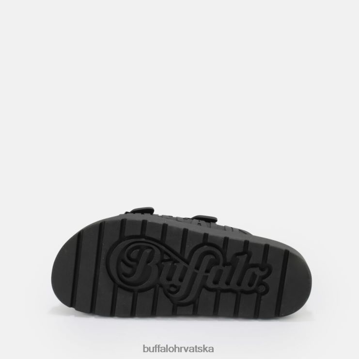 crno Buffalo eve sol sandale s platformom veganske |slajdova TDD6T248
